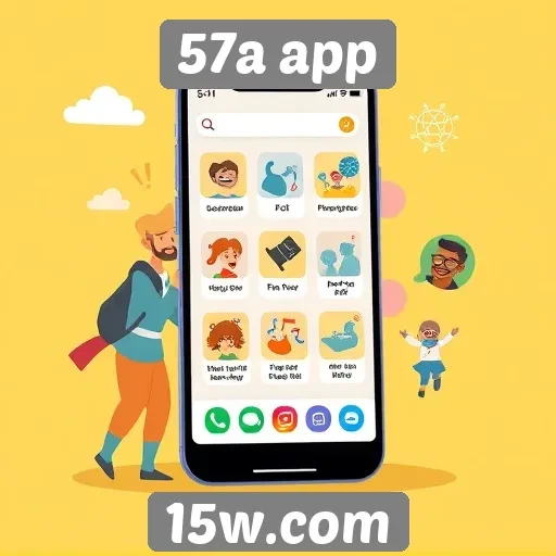 Plataforma 57a app destaca suas funcionalidades interativas